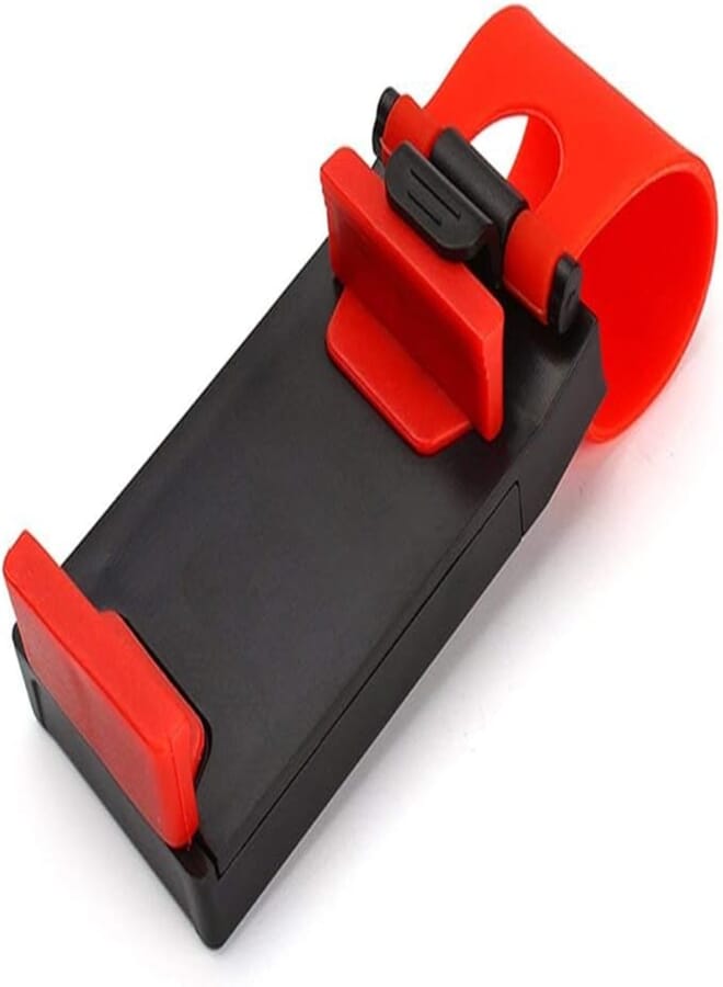 Universal Car Steering Wheel Mobile Phone Stand Holder, Red